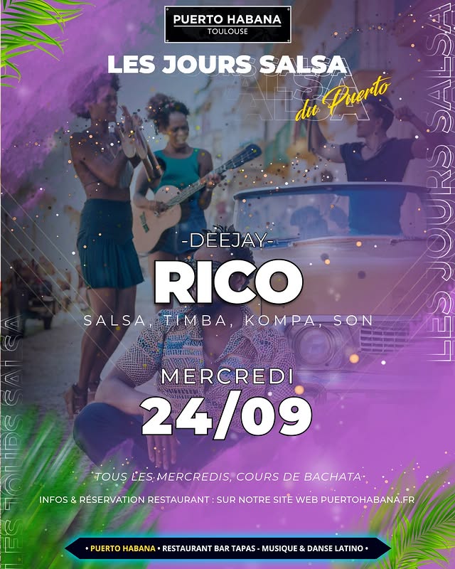 DJ RICO - Soirée latino (Mercredi)
