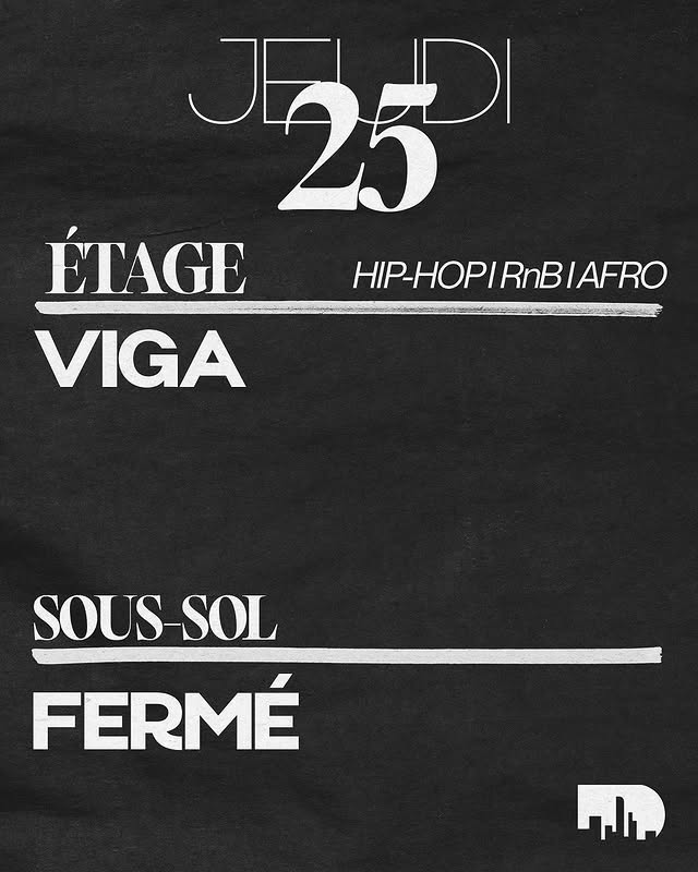 VIGA — Étage (Jeudi 25 septembre) - Hip-Hop / RnB / Afro