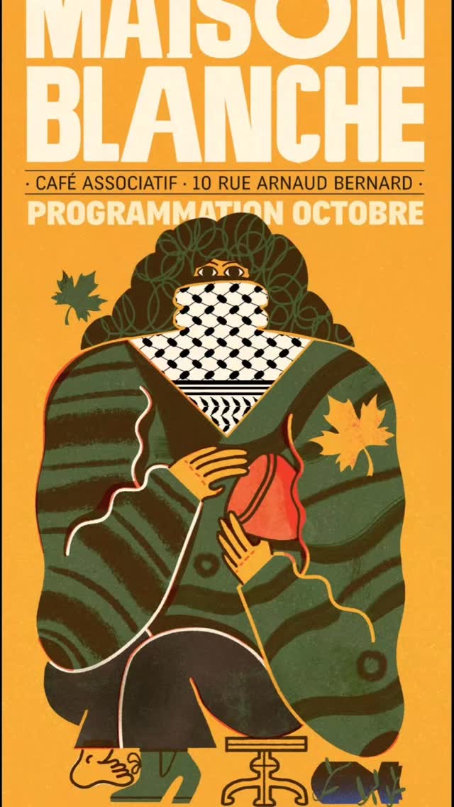 Programmation octobre - Maison Blanche (affiche illustrée par @comrayo)
