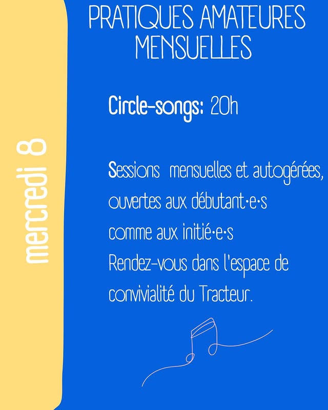 Circle-songs et chants improvisés (Pratiques amateurs mensuelles)