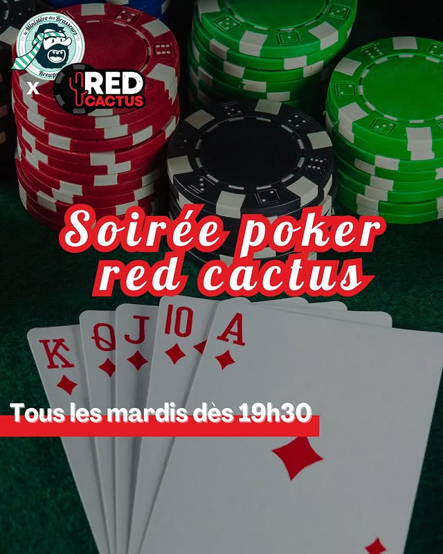 Soirée poker Red Cactus (tous les mardis)