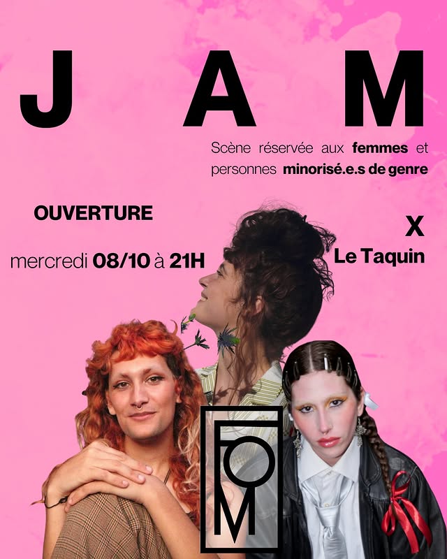 Jam Mensuelle - FOM (Scène réservée aux femmes et personnes minorisé·e·s de genre)
