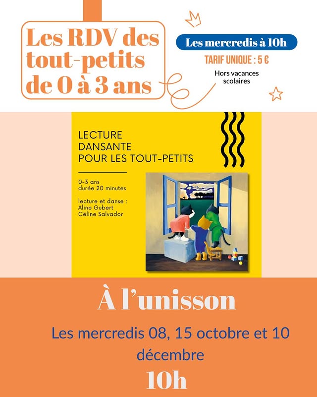 À l’unisson — Lecture dansante (Tout jeune public 0-3 ans)