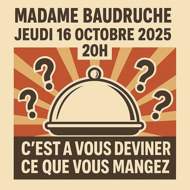 C'est à vous deviner ce que vous mangez (Cluedo culinaire / menu surprise)