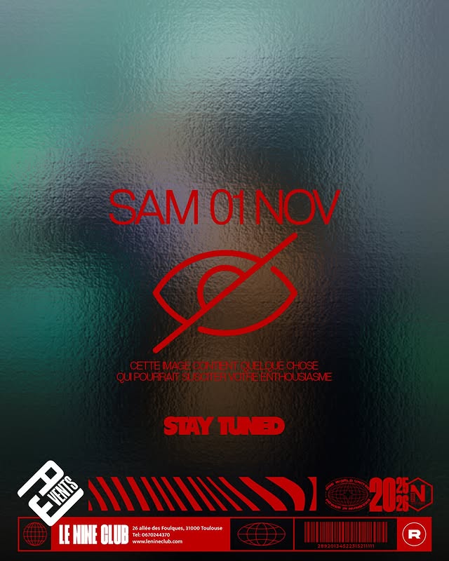 Soirée Le Nine Club — Samedi 01 novembre