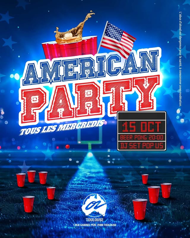 American Party - mercredi 15/10/2025 (Beer Pong + DJ set Pop US)
