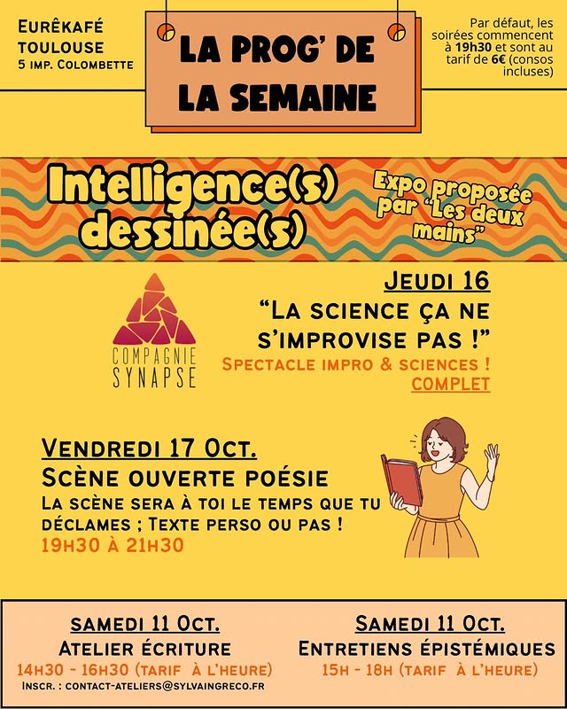 La science ça ne s'improvise pas ! (spectacle impro & sciences) - COMPLET