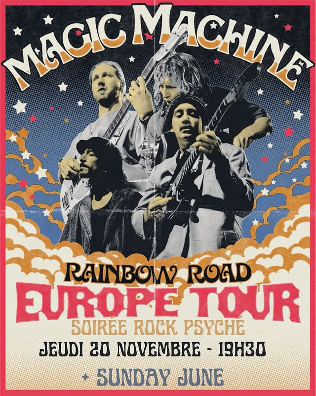 Magic Machine + Sunday, June — Soirée rock psyché