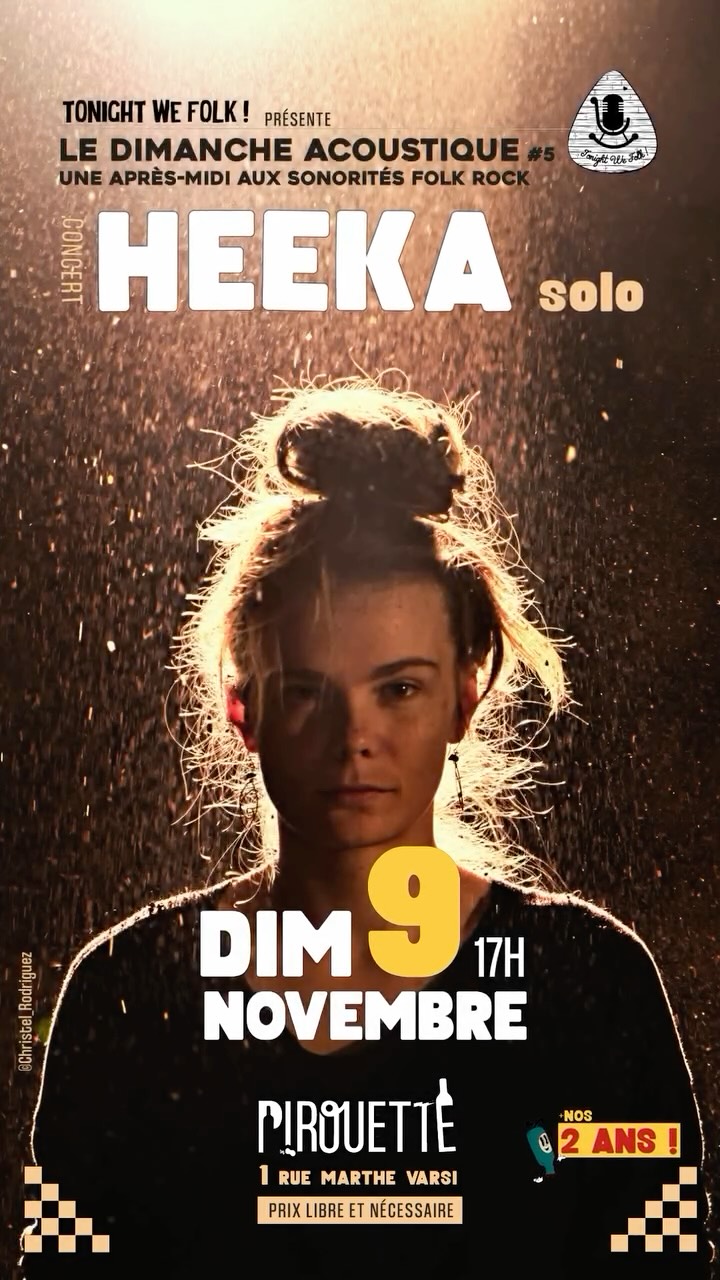 Concert — HEEKA (solo) par Tonight We Folk