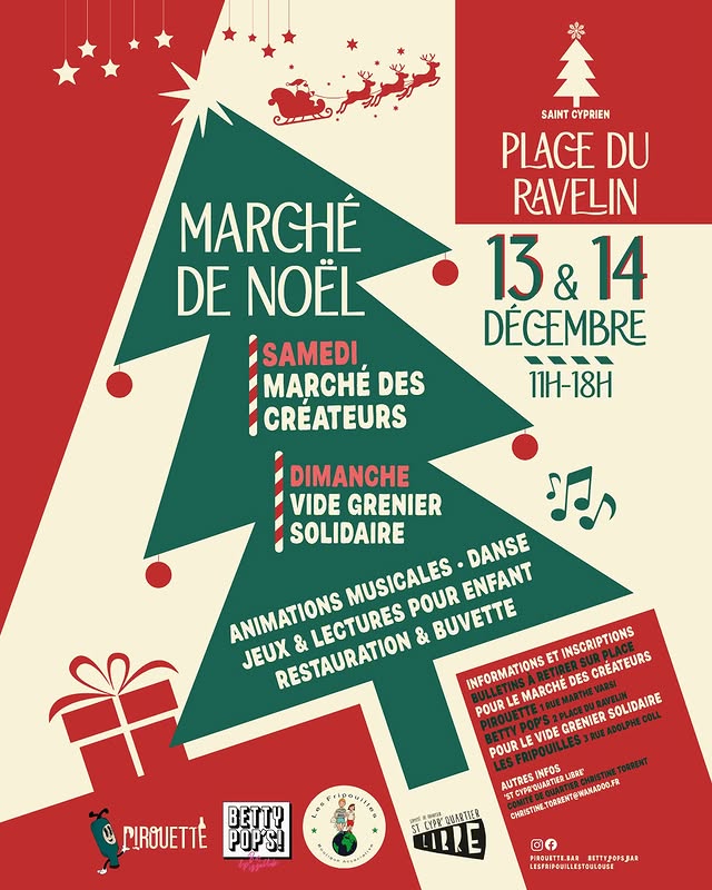 Vide-grenier solidaire & animations familiales — Dimanche 14 décembre