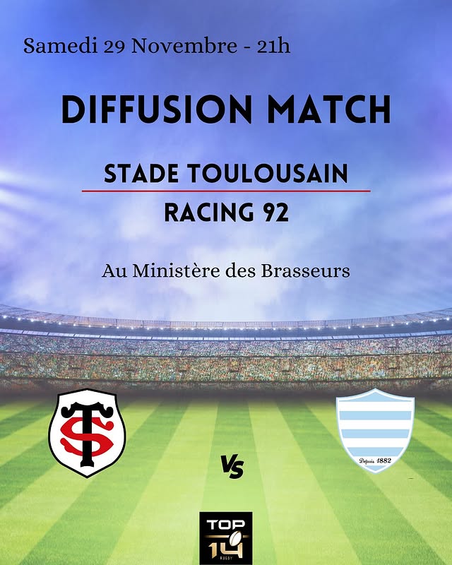 Diffusion : Stade Toulousain - Racing 92
