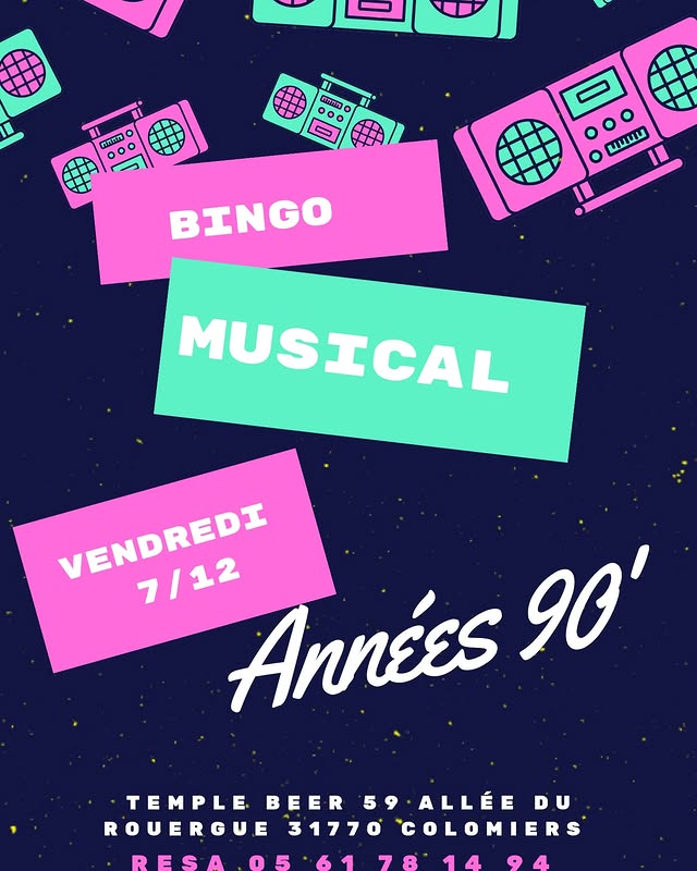 Bingo musical — Années 90