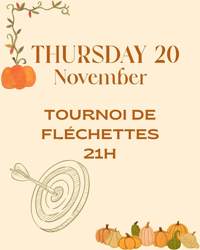 Tournoi de fléchettes
