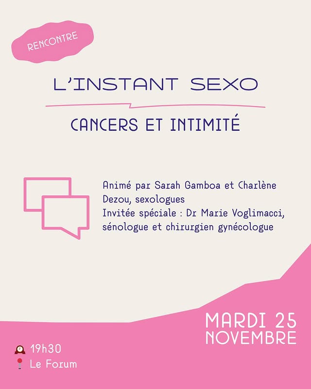 L’instant sexo : Cancers et intimité