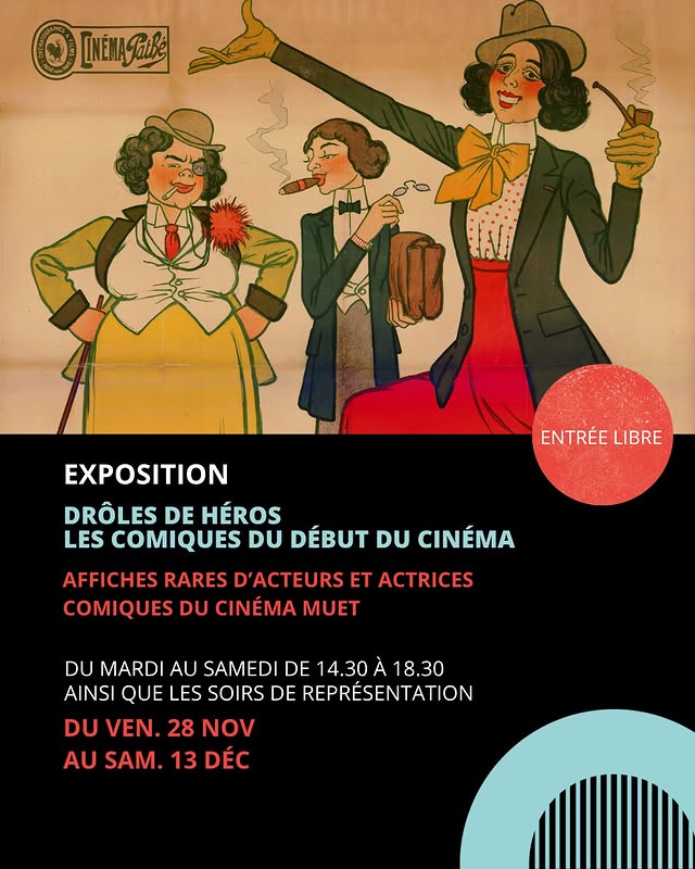 Exposition — Drôles de héros : les comiques du début du cinéma