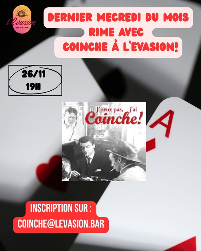 Tournoi de coinche à l'Evasion
