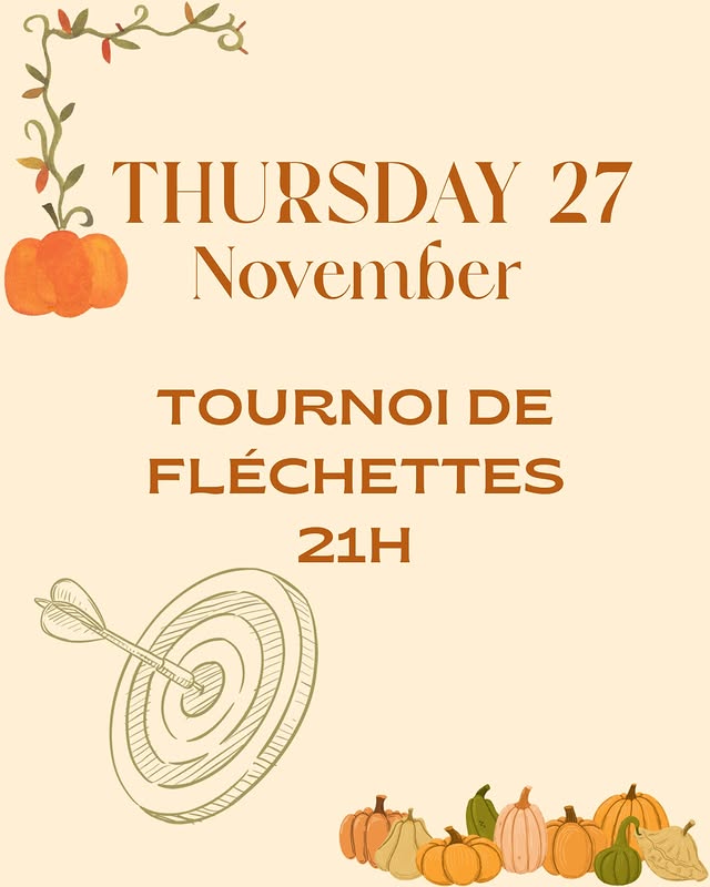 Tournoi de fléchettes