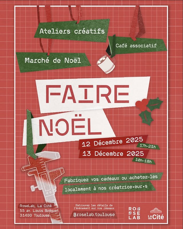 Faire Noël — Marché de créateurs au RoseLab (13 décembre 2025)