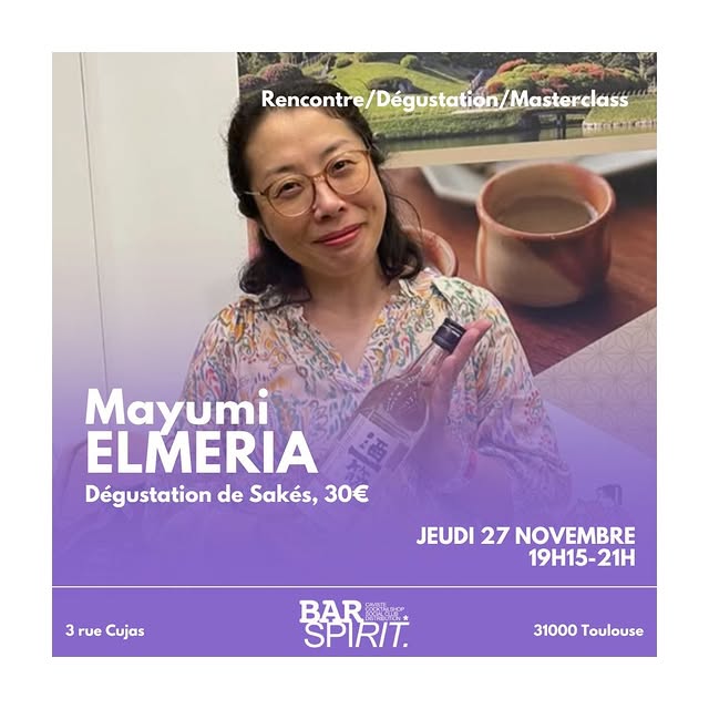 Masterclass Dégustation de Sakés — Mayumi Elmeria