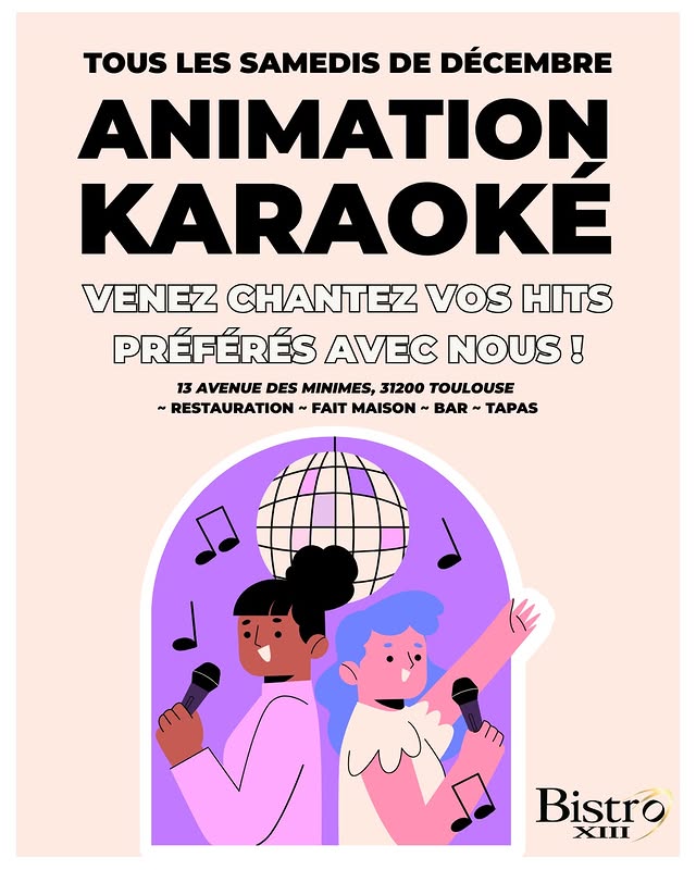 Animation Karaoké - Tous les samedis de décembre
