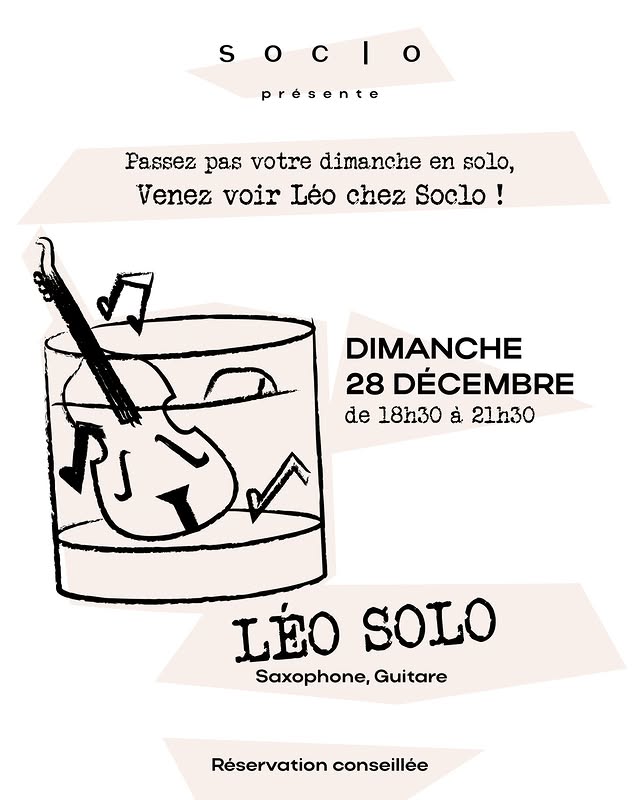 Léo Solo - Soirée jazz chez Soclo