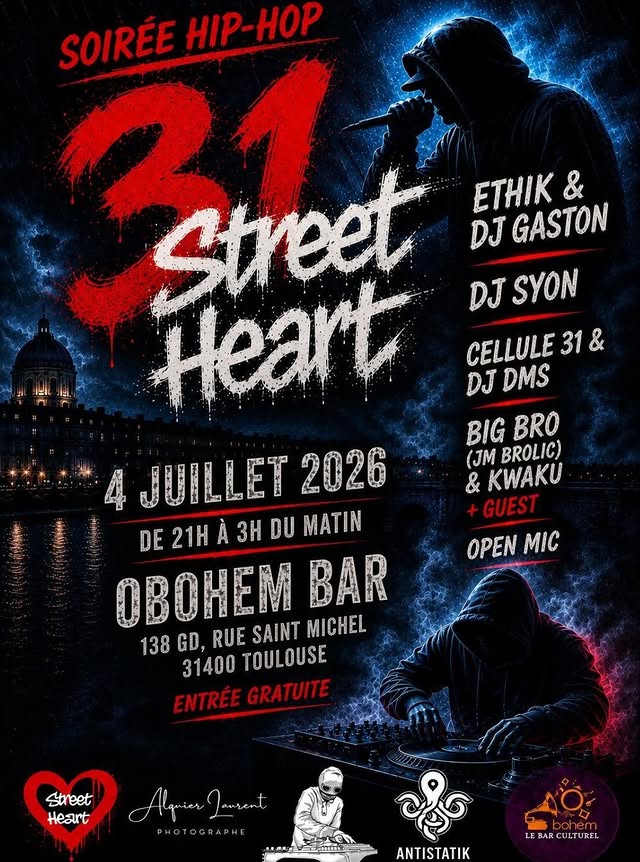 31 Street Heart — Soirée Hip-hop