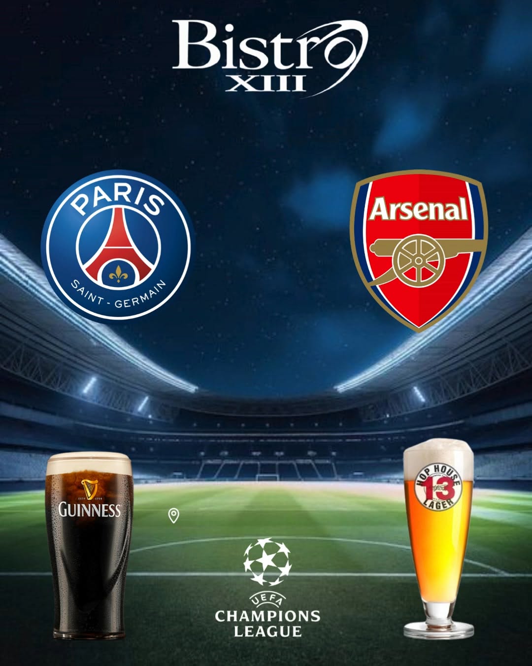 Finale de la Ligue des Champions : PSG vs Arsenal (diffusion)