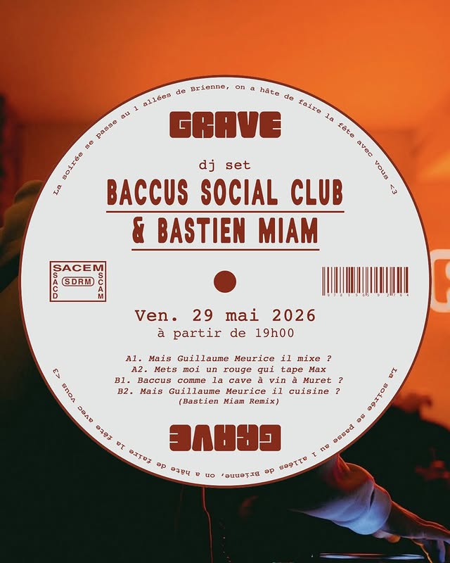 Baccus Social Club & Bastien Miam - DJ set