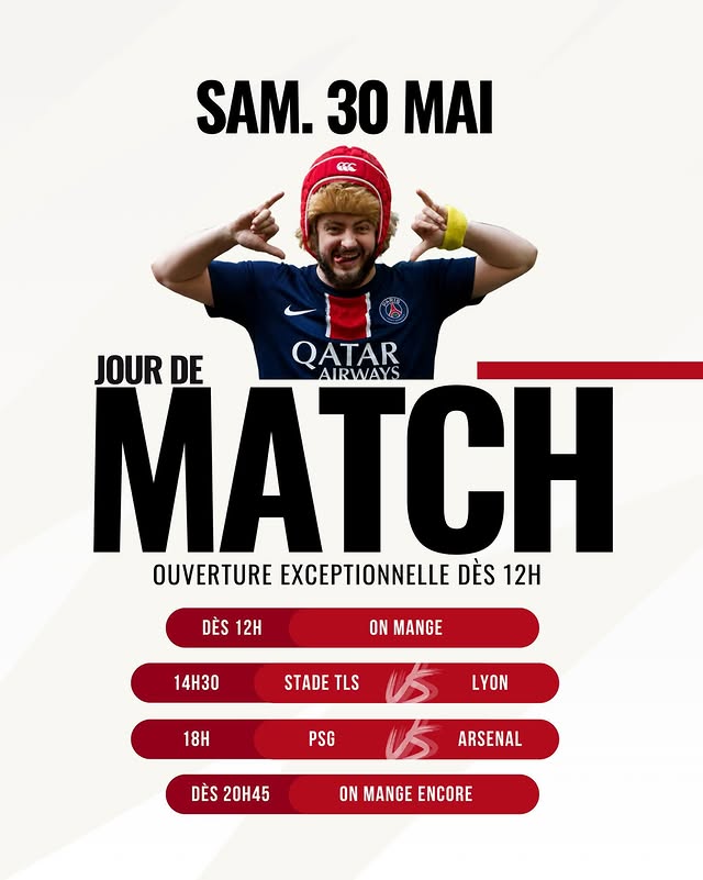 Jour de match — Ouverture exceptionnelle