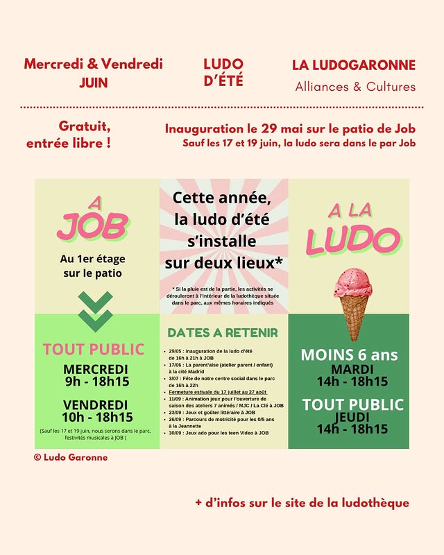 Inauguration Ludo d'été (Ludogaronne & Alliances & Cultures)