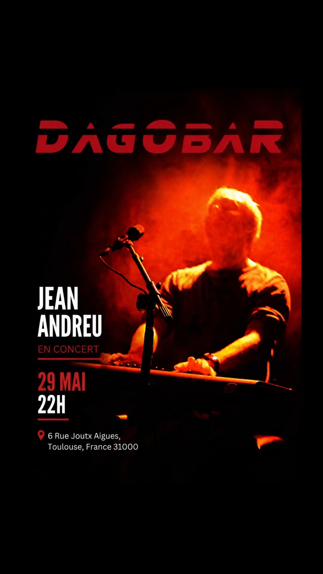 Jean Andreu — Concert au Dagobar