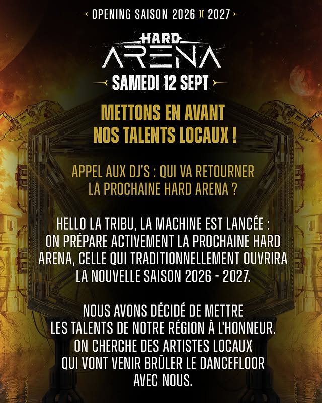Hard Arena — Opening (DJ Contest) — Samedi 12 septembre 2026