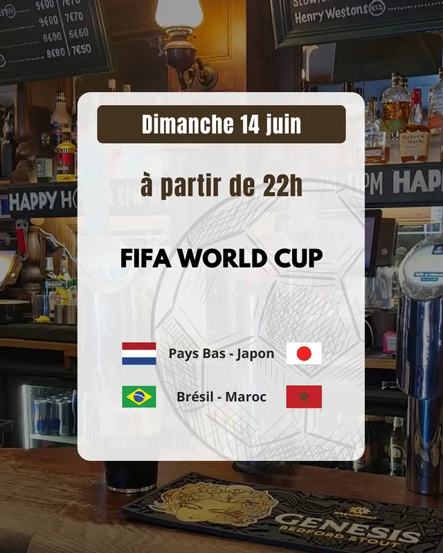 FIFA World Cup — Pays-Bas vs Japon ; Brésil vs Maroc