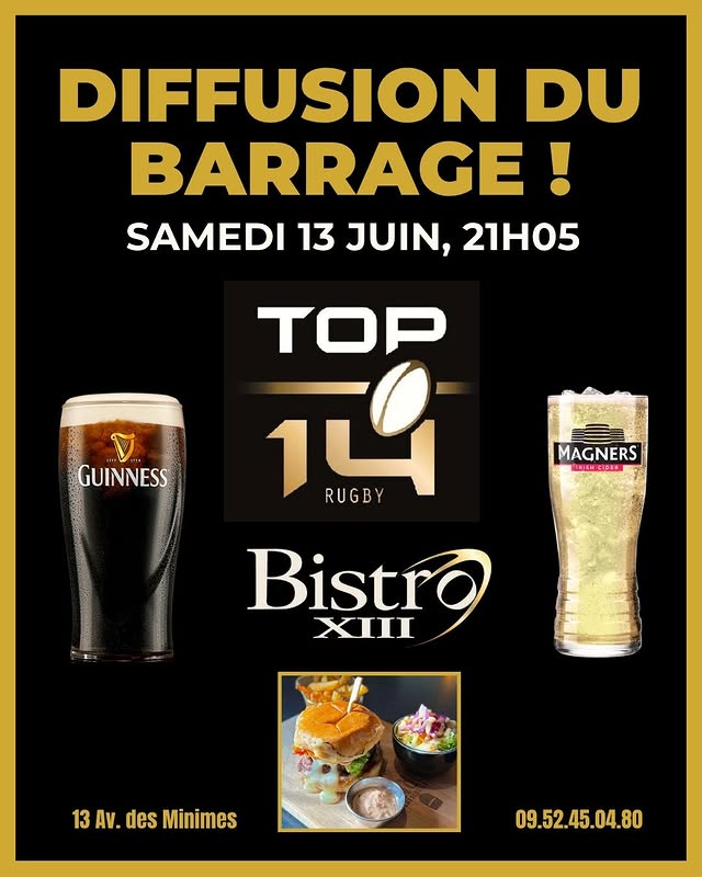 Diffusion du Barrage - TOP 14