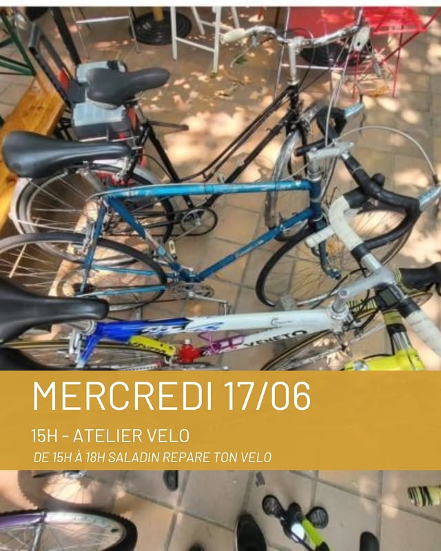 Atelier réparation vélo (Vélobonjour / Saladin)